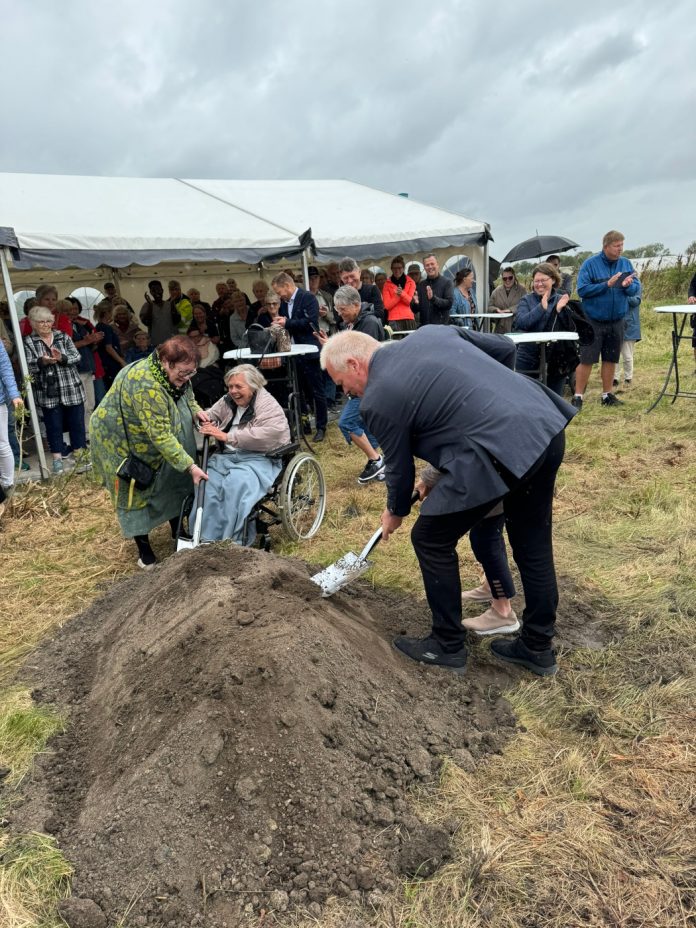 Byggeriet af Klarup Plejehjem er sat i gang. Foto: PR.