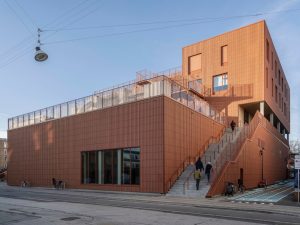 Nordøstamager SKole er tegnet af Christensen & Co. Arkitekter. Foto: Niels Nygaard.