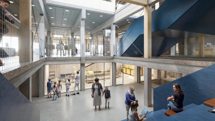 Vejle skal have et nyt bibliotek og kulturhus. Visualisering: Aart Architects.