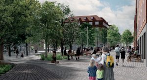 Aarhus Kommune står for omdannelsen af Vesterbro Torv i samarbejde med Lytt Architecture.