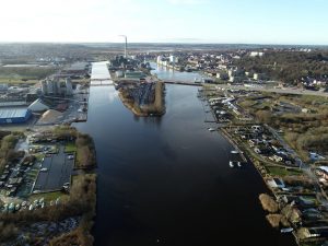 Klimabroen i Randers. Illustration: Randers Kommune.
