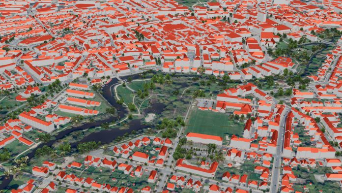 Klimadatastyrelsen udvikler en digital 3D-model over hele Danmark.