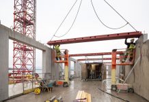 Stort kontorbyggeri i Middelfart tager form NCC bygger et kontorhus for Selfinvest på Trafikhavnen i Middelfart. Foto: Anette Roien.