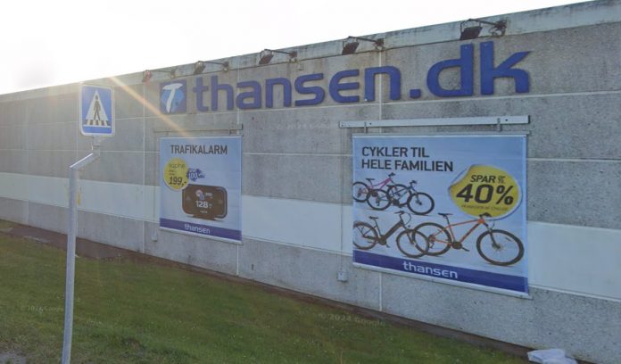 Thansen åbner Danmarks største butik i Odense. Foto: Google Maps.