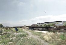 Vinder af konkurrence om Flodlejet i Randers er fundet Flodlejet i Randers. Illustration: BRIQ.