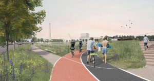 Assens Kabel- og Vandarena. Illustration fra lokalplanen.