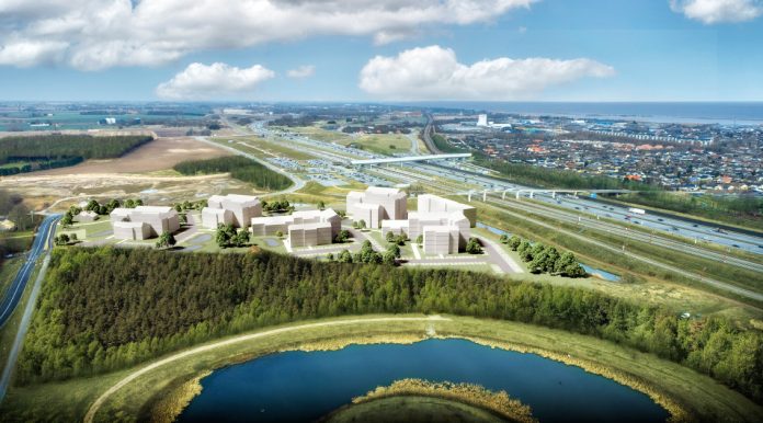 Gefion Group vil bygge 385 lejligheder tæt på Køge Nord Station: Illustration: Sweco Architects.