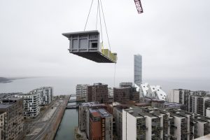 Det svenske arkitektfirma Stylt Trampoli har stået for indretningsdesign af hotellets arealer. Foto: Anette Roien.