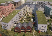 Alvorlige byggefejl i 172 boliger på Amager Fælled Illustration: Fælledby P/S.