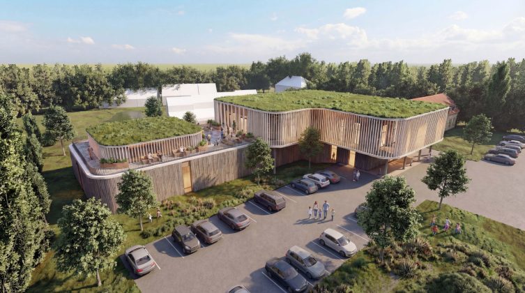 Niels Fennet vil omdanne Fredensborg Vandrerhjem til kunstmuseum og hotel. Illustration: Arkitektfirmaet Rudolf Lolk.