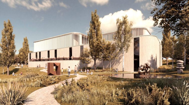 Niels Fennet vil omdanne Fredensborg Vandrerhjem til kunstmuseum og hotel. Illustration: Arkitektfirmaet Rudolf Lolk.