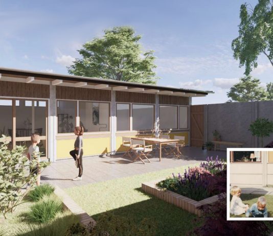 Kæmperenovering til næsten en halv milliard i Hvidovre er godkendt Grenhusene i Hvidovre skal totalrenoveres for 475 millioner kroner. Illustration: Domus Arkitekter.