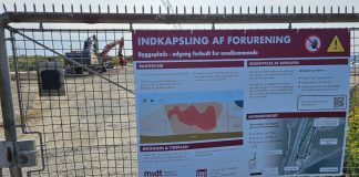 Jernvæg skal holde giften inde på Cheminovas gamle fabriksgrund Den omfattende forurening på Cheminovas tidligere fabriksgrund på Harboøre Tange bliver nu indkapslet. Foto: PR.