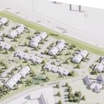 Ny lokalplan skal bane vej for 50 boliger i Randers Et nyt boligområde er på tegnebrættet ved Paderup Boulevard og Clausholmvej i Randers. Illustration: Tegnestuen Arken.