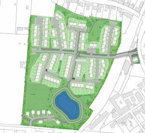 Højfyns Gruppen udvikler projekt med 130 boliger ved Sortebrovej i Tommerup.