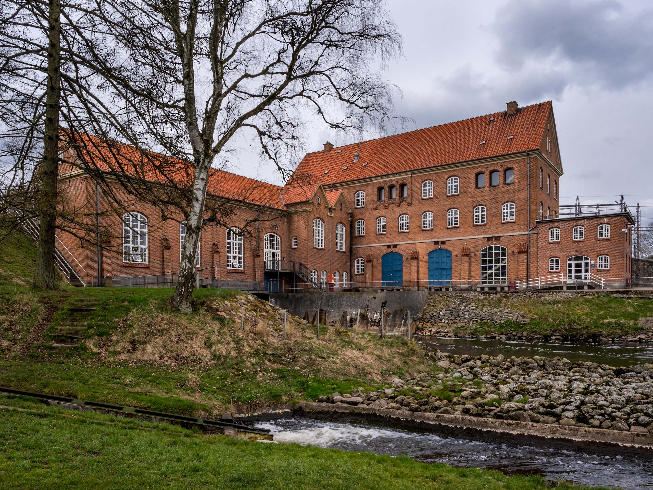The,Electric,Power,Plant,TangevÊrket,At,Tange,Lake
