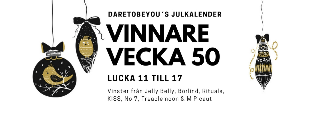 Daretobeyou´s julkalender - Vinnare vecka 50