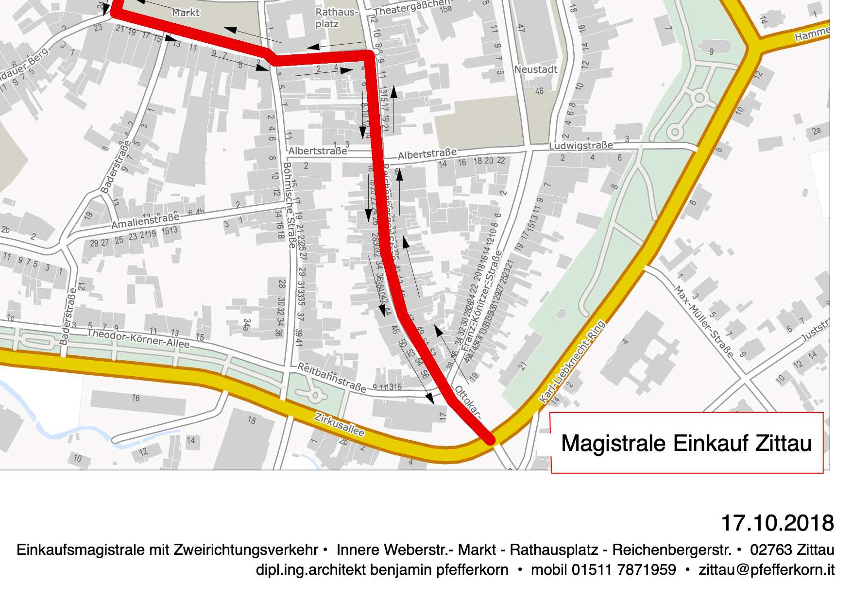 Einkauf Innenstadt Zittau