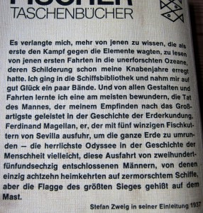 Zitat aus dem Vorwort der Ausgabe von 1937 - Stefan Zweig - Magellan