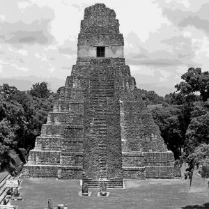 Beispiel schwarz-weiß - die Ruinenstädte der Maya - Kindle Oasis