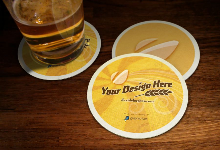 My Bar Coaster Mockup David V. Hughes