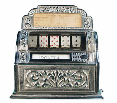 Pokerspielautomat aus dem Jahr 1891