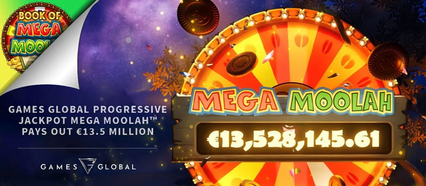 13,5 Millionen € Jackpotgewinn am Mega Moolah
