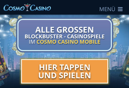 Cosmo Casino - Von unseren Experten zum besten Casino ernannt