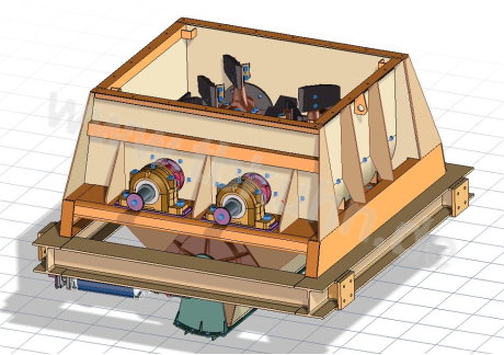 Mischer Konstruktion 3D Modell Maschinenbau