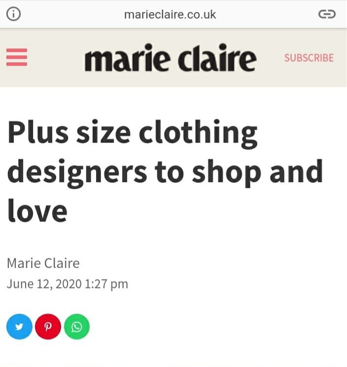 Dearcurves x Marie Claire