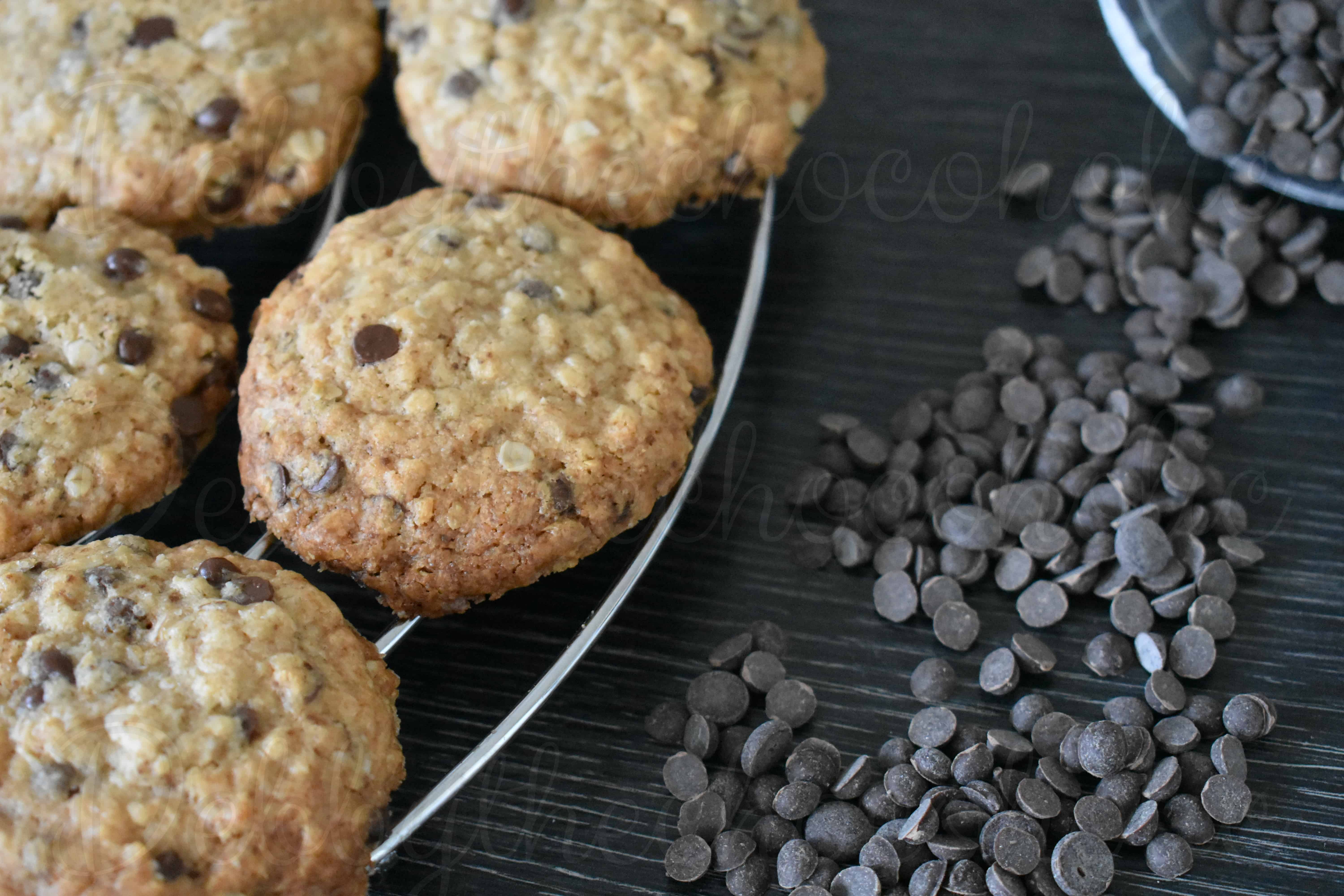 Chocolade Chip Cookies van havermout