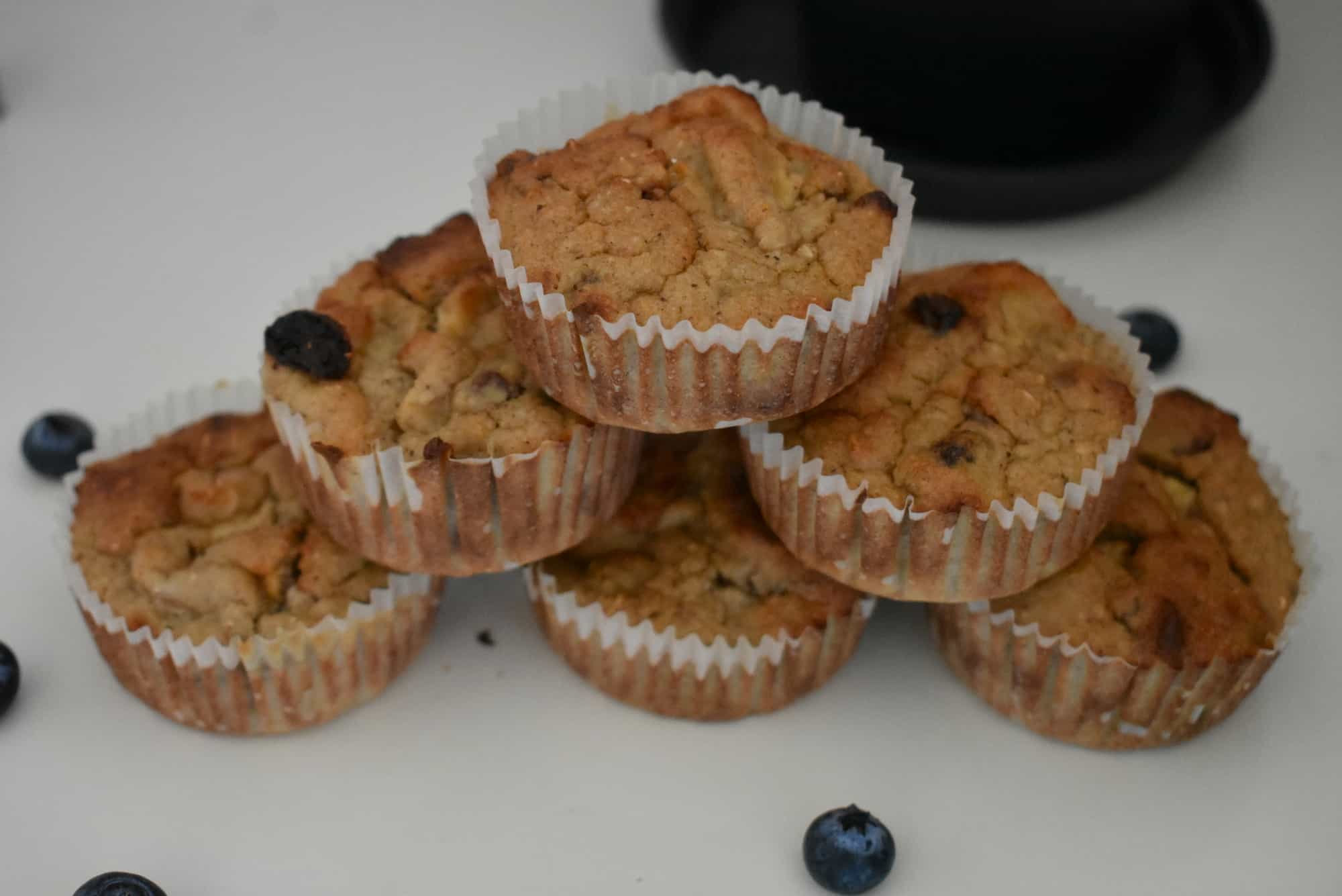 Havermoutmuffins met appeltjes