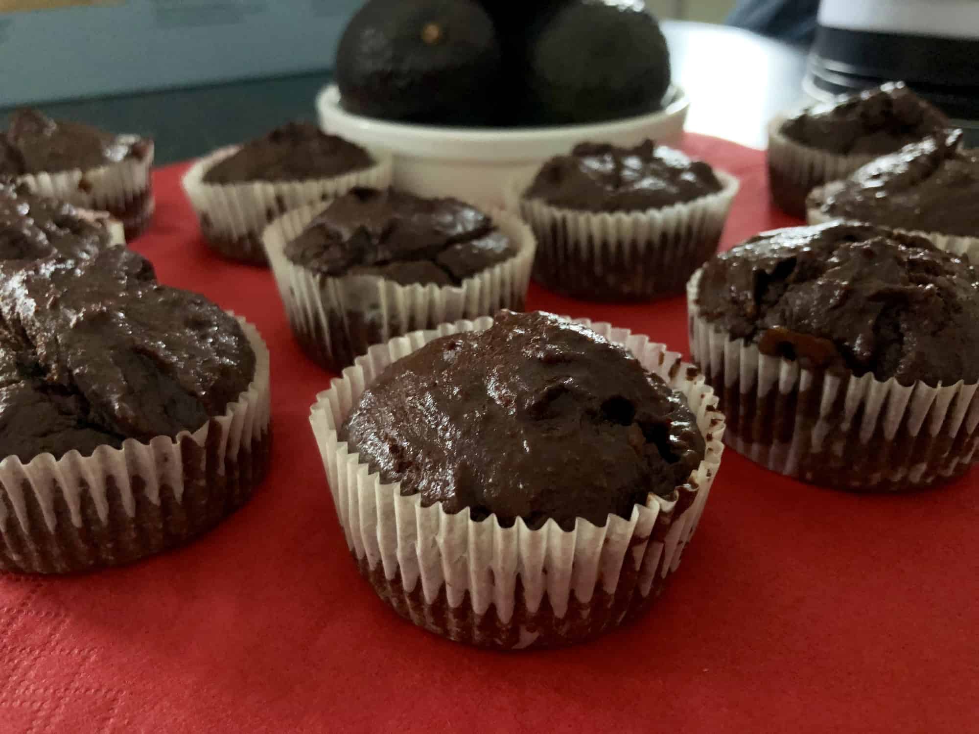 Avocado-Chocolade Cupcakes