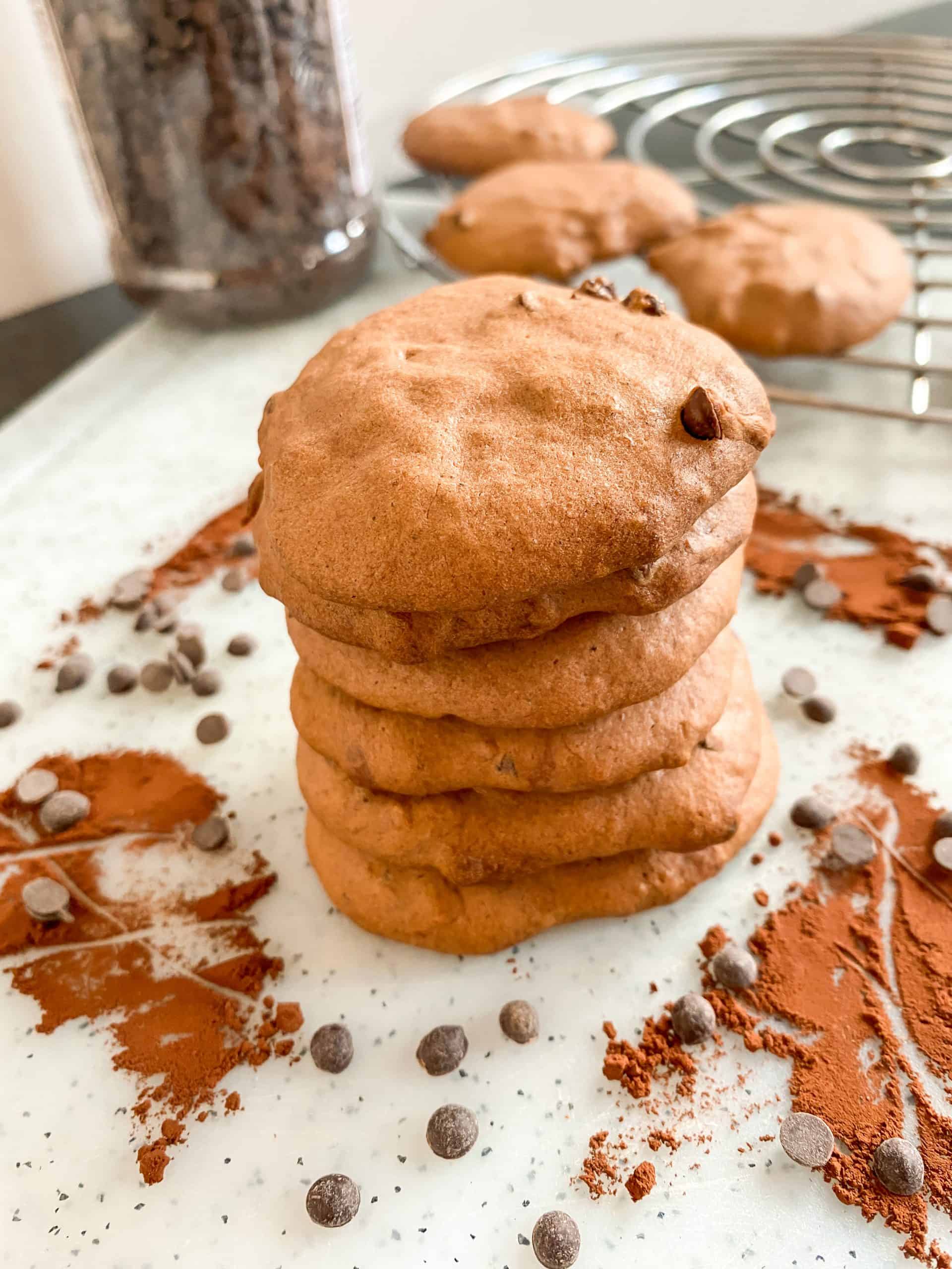 Chocolate-banana cookies