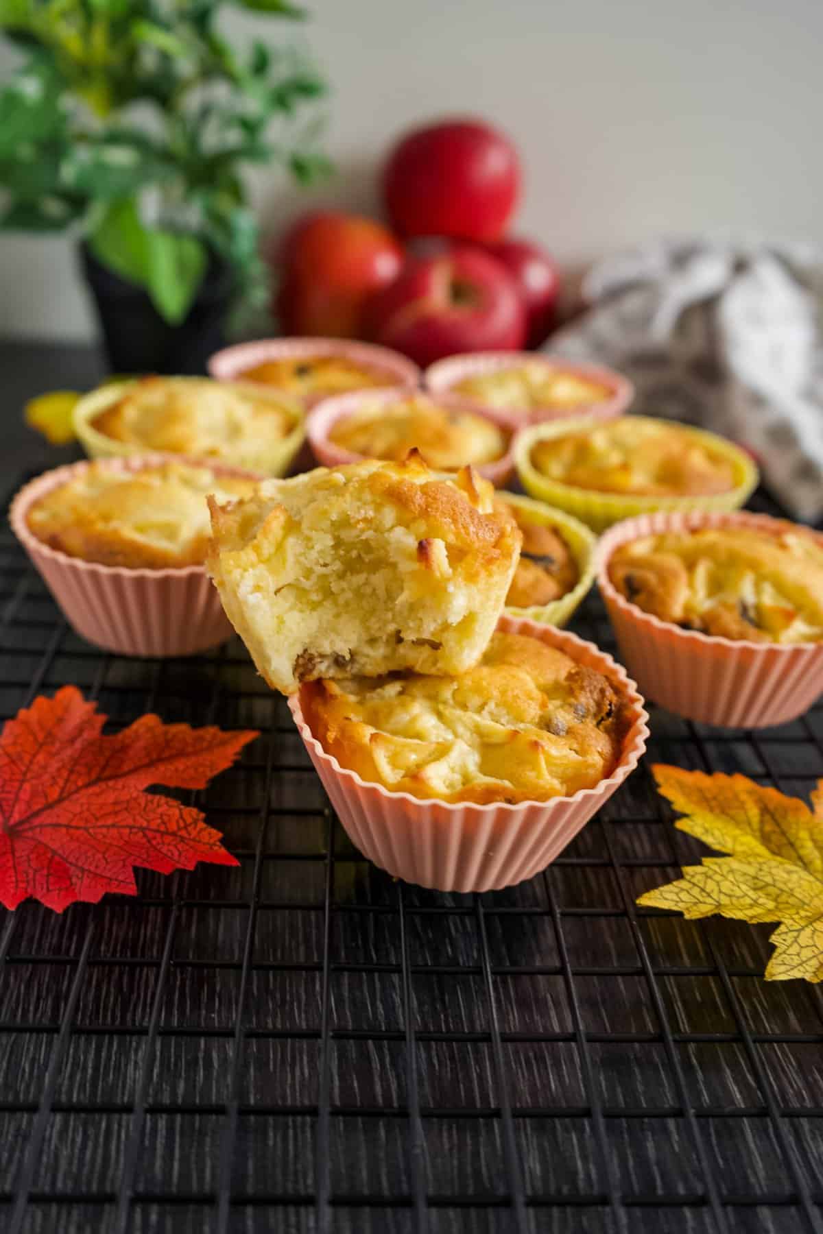 Apple Cupcakes with Raisins