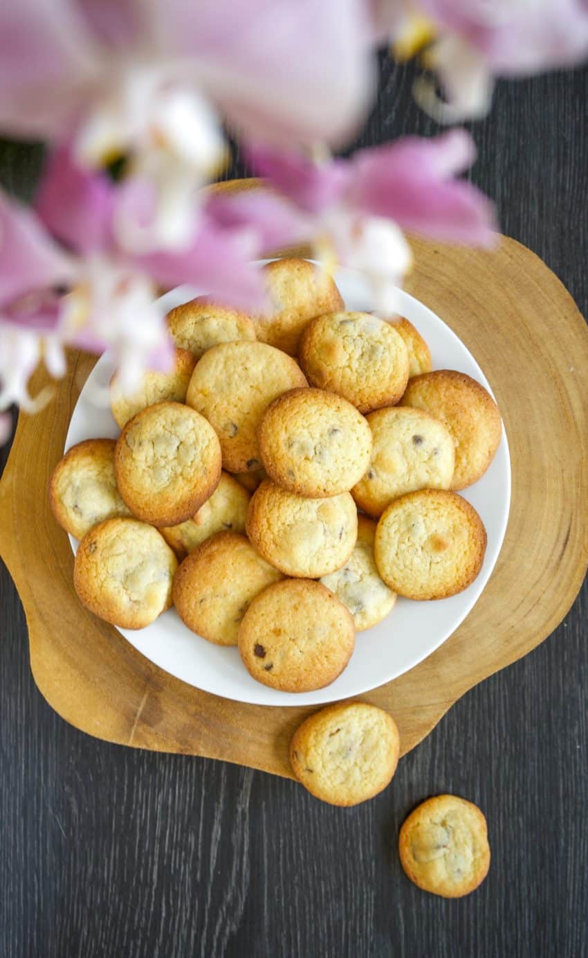 Bite Size Chocolate Chunk Cookies