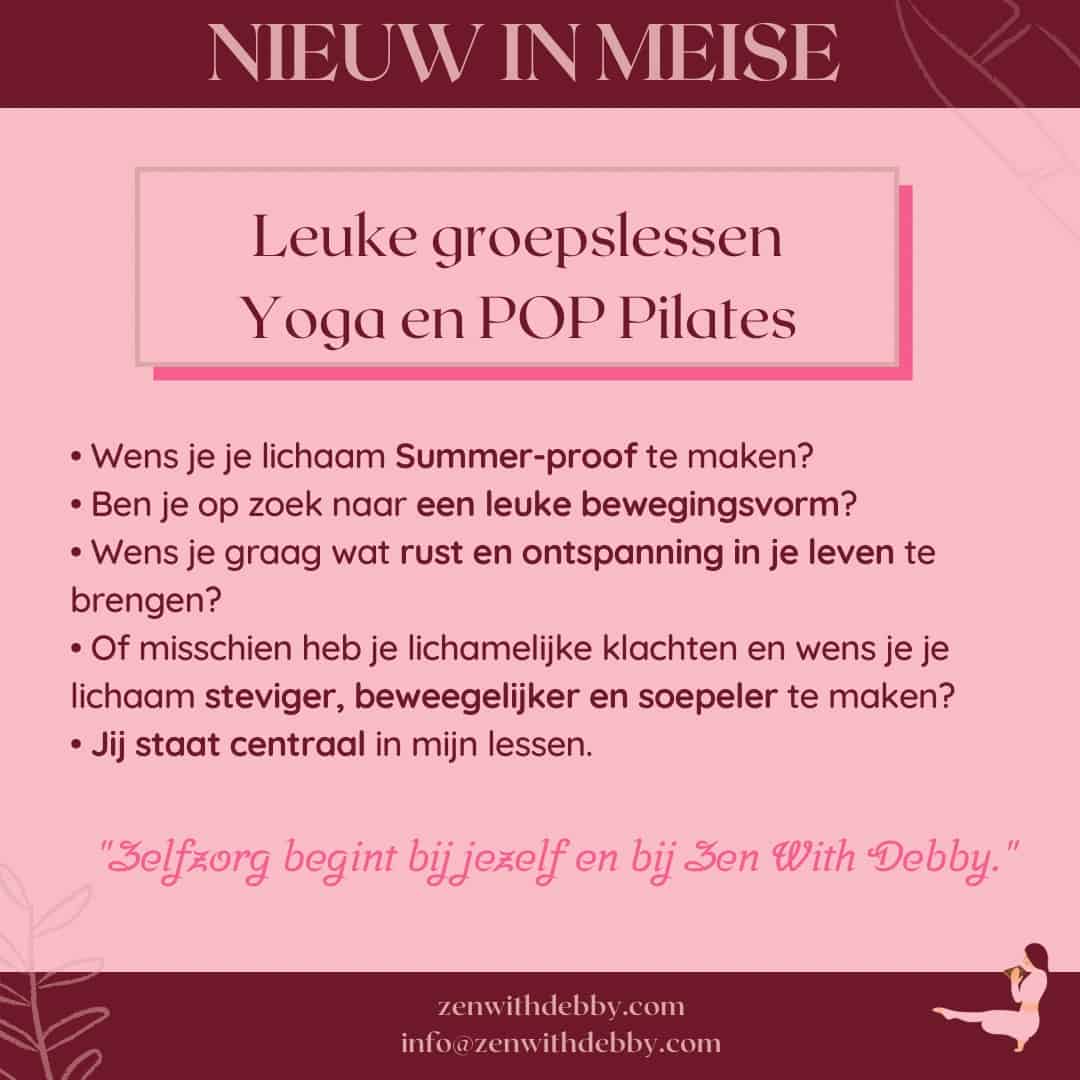 groepslessen Yoga en POP Pilates Meise