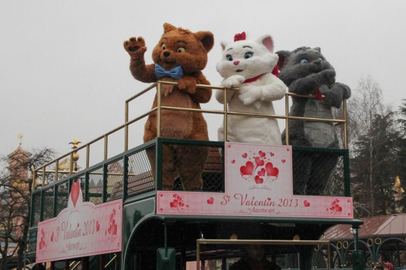 St Valentin 2013 in Disneyland Paris, Aristocats Toulouse, Marie & Berlioz