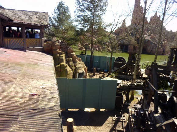 Reapair Work on Big Thunder Mountain in Frontierland, Disneyland Paris