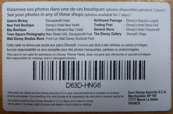 Disney PhotoPass in Disneyland Paris