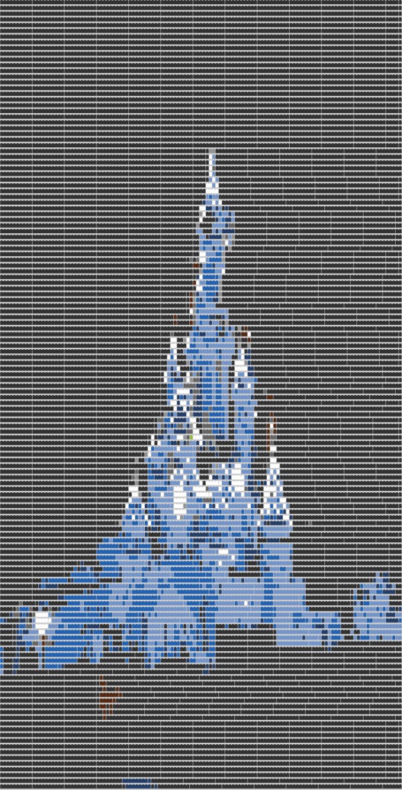 Disneyland Paris Sleeping Beauty Castle LEGO Schematic from Brickify