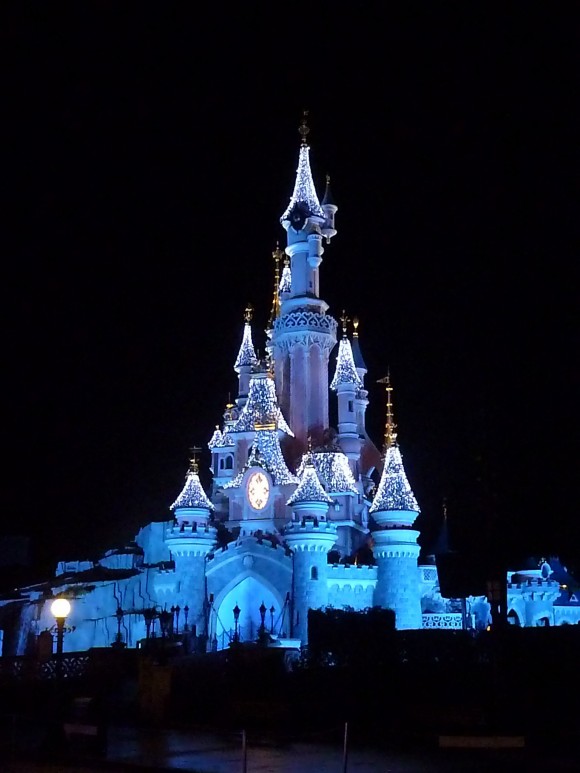 Sleeping Beauty Castle in Disneyland Paris, Christmas 2012