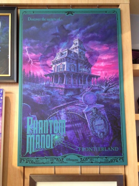 Phantom Manor Canvas from The Art of Disney on Demand in Disneyland Paris