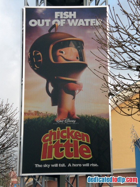 Chicken Little Film Advert in Walt Disney Studios, Disneyland Paris