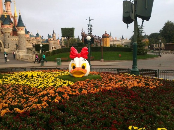 Daisy Duck Pumpkin Head in Disneyland Paris for Halloween 2013