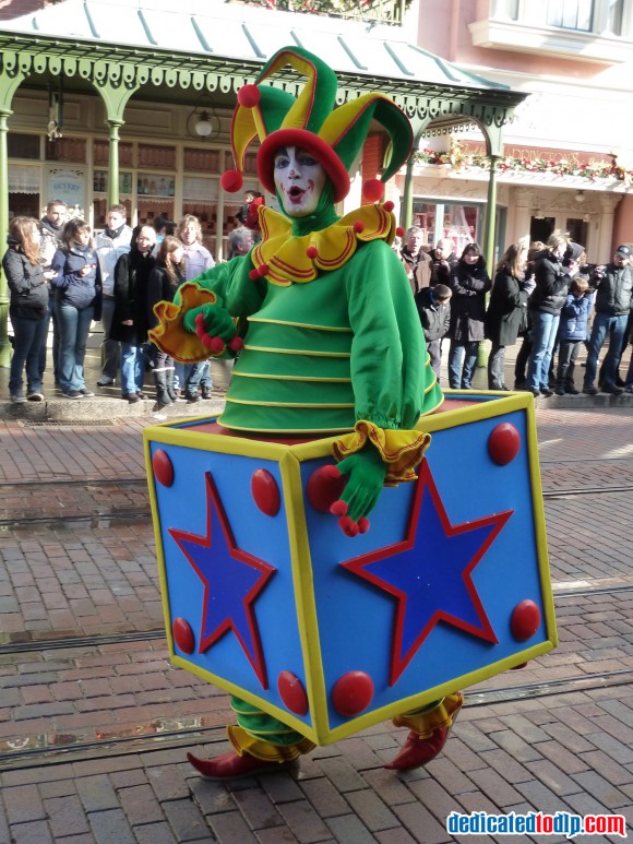 Jack in a Box in the Christmas Cavalcade in Disneyland Paris