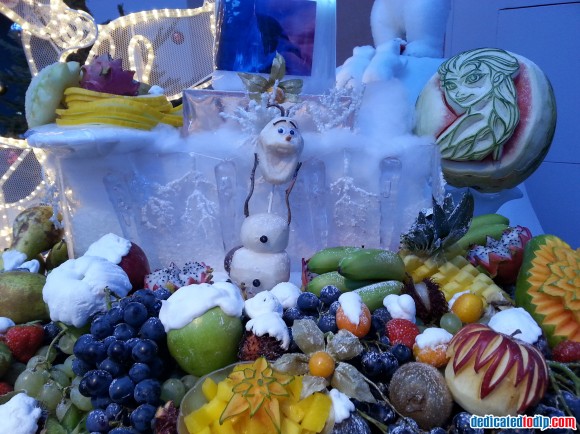 Frozen Breakfast Room Display in Hotel New York in Disneyland Paris