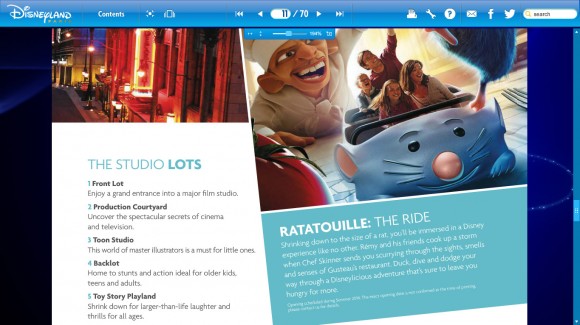 Ratatouille The Ride in the 2014 Disneyland Paris Brochure