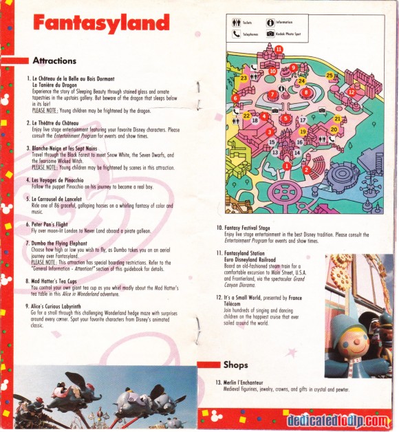 A Very Early Euro Disneyland Resort Guide, Fantasyland