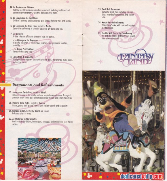 A Very Early Euro Disneyland Resort Guide, Fantasyland